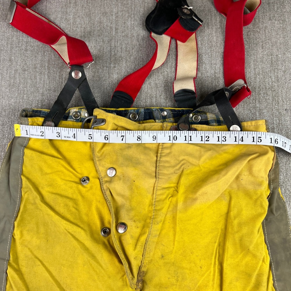 Globe Yellow Work Pants with Red Suspenders - Picture 6 of 11